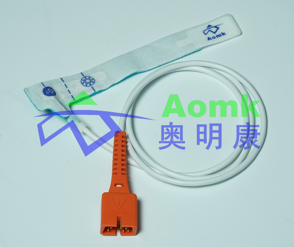 Disposable blood oxygen saturation sensor (Baolaite DB9 digital adult newborn L-shaped blue sponge) customized 0.9M-201BT